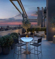 Комплект светящейся мебели Стол+2 стула V9