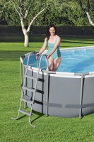 Bestway 56710 BW Каркасный бассейн Power Steel 549х274х122см, 13430л, фил.-насос 5678л/ч, лестница, тент, попл.-доз.